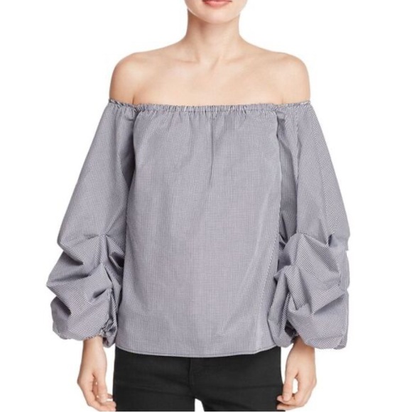 PETERSYN Womens Long Sleeve Off Shoulder Blouse White Size Small - Picture 6 of 7